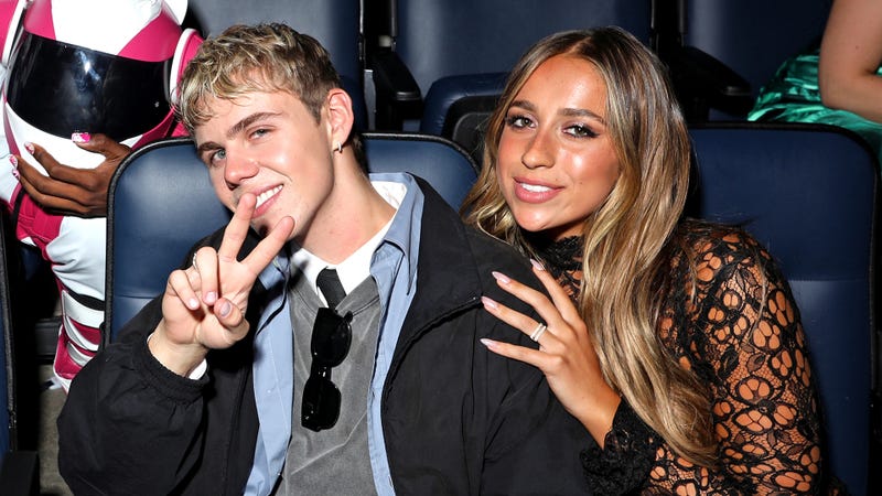 The Kid LAROI and Tate McRae attend the 2024 MTV Video Music Awards at UBS Arena on September 11, 2024 in Elmont, New York.