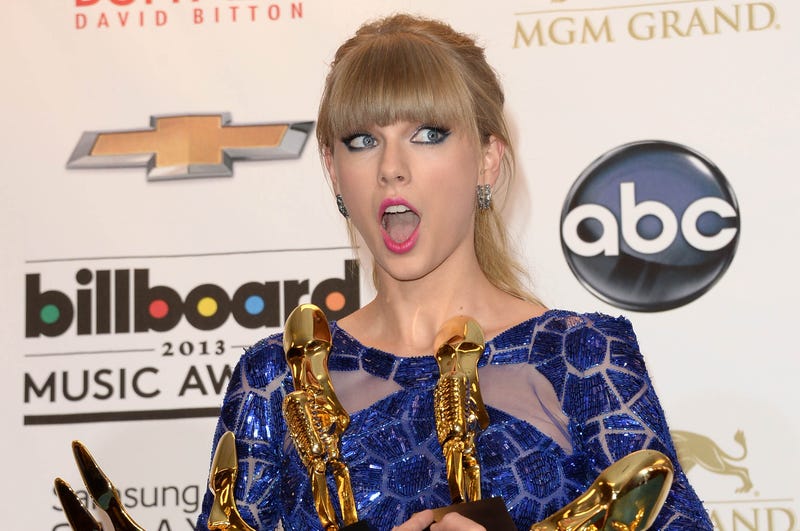 Taylor Swift with all her Billboard Music Awards