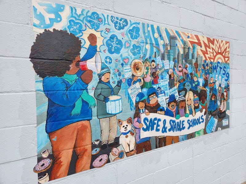 Teachers union mural