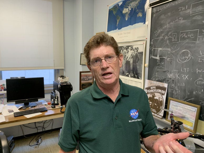 John Helferty says the Apollo 11 mission sparked his interest in space exploration and rocketed him to a connection with NASA.