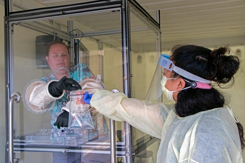 M Health Testing booth