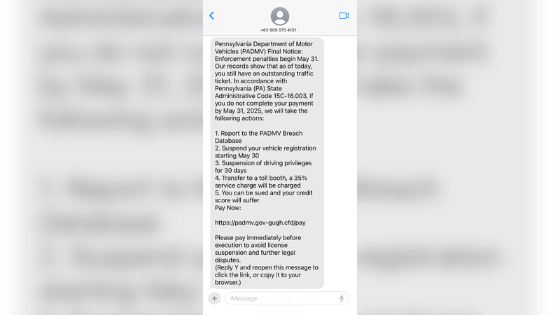 scam text