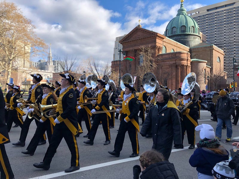 The Freedom High School Marching Band from Bethlehem, Pa.
