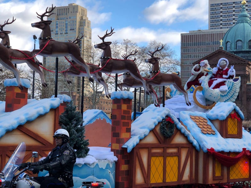 The big man himself, Santa Claus, wraps up the Thanksgiving Day Parade.
