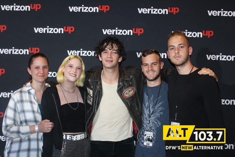 The 1975 Meet & Greet In Verizon Artist Lounge At ALT 103.7 Studios