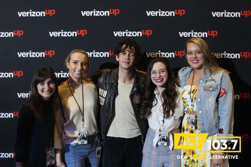 The 1975 Meet & Greet In Verizon Artist Lounge At ALT 103.7 Studios