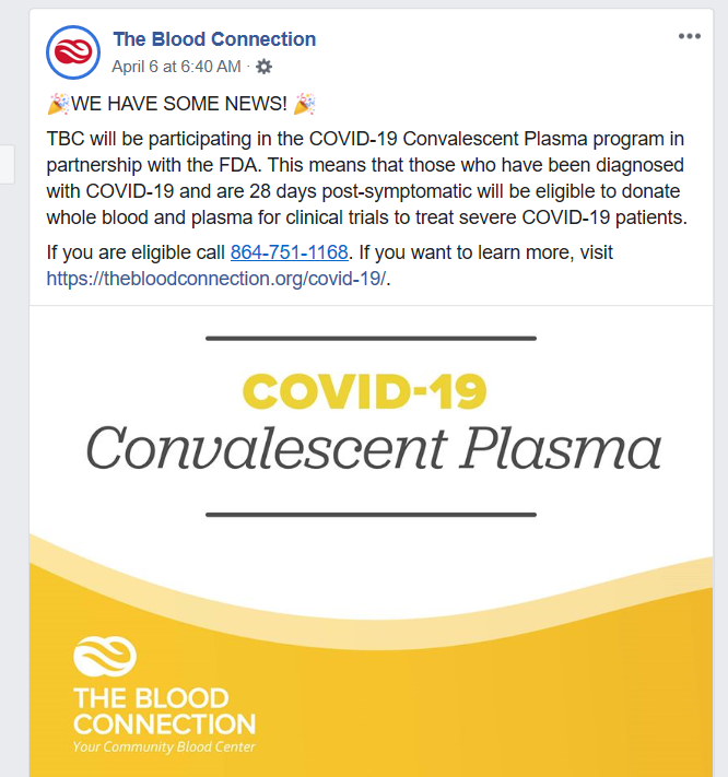 Convalescent Plasma Program