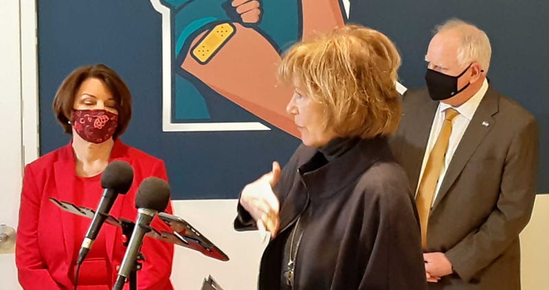 Democrats celebrate COVID recovery plan
