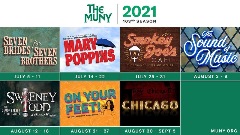 The Muny schedule