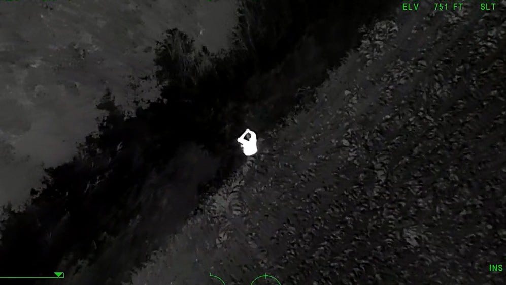Michigan State Police use thermal imagery to locate, rescue suicidal man [WATCH]