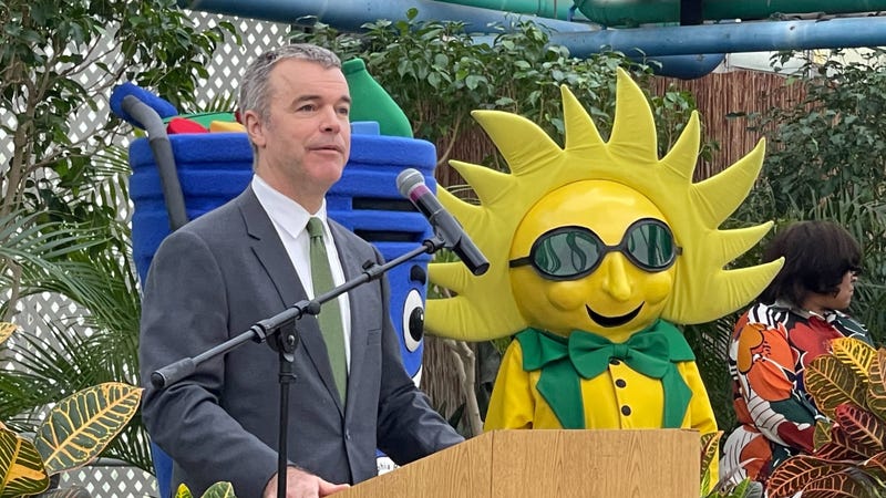 Philadelphia Managing Director Adam Thiel announces plans on Tuesday in Fairmount for the city's Spring Cleanup on April 6.