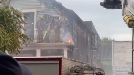 70 firefighters helped battle the blaze 