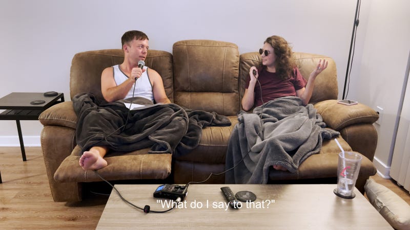 Pike interviews his wife