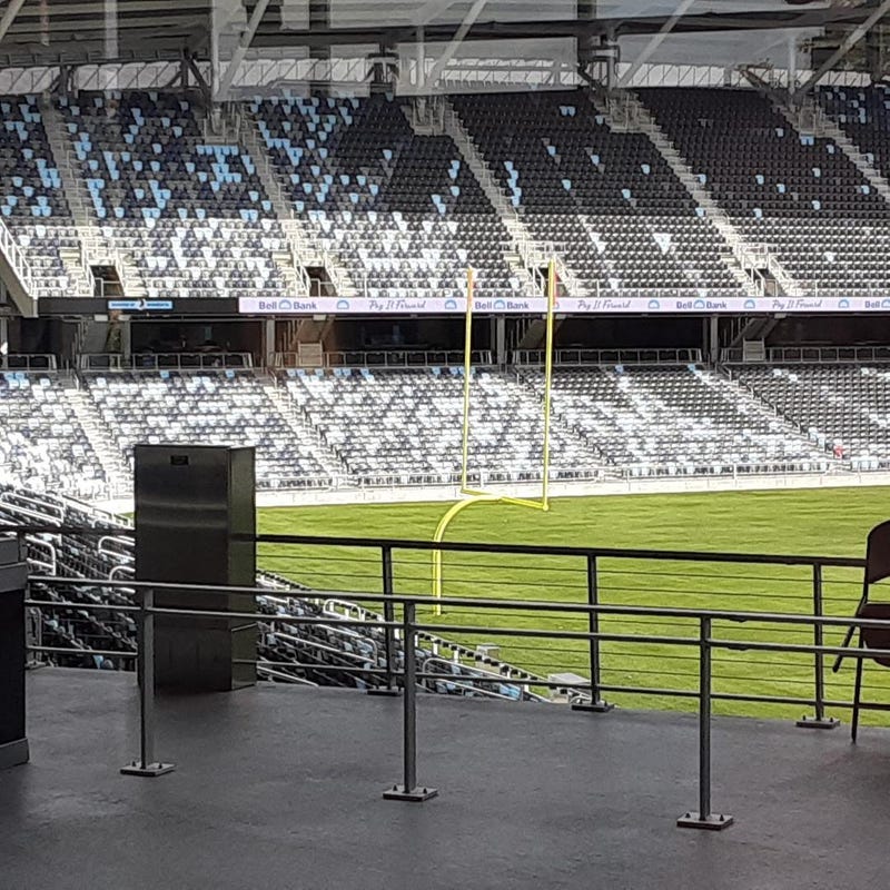 Football field on Allianz pitch