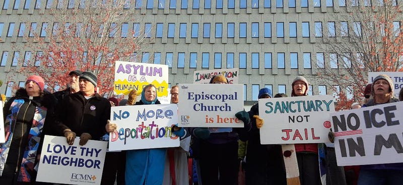 Whipple building protest