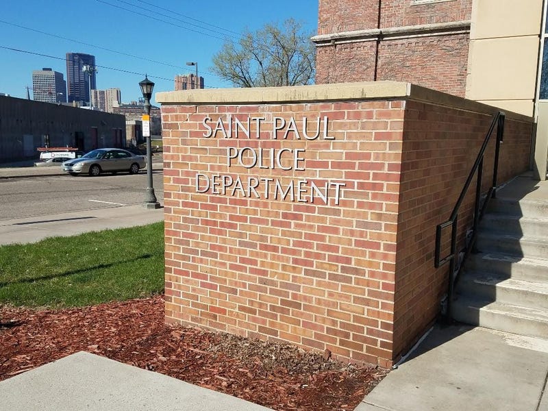 Saint Paul police department sign