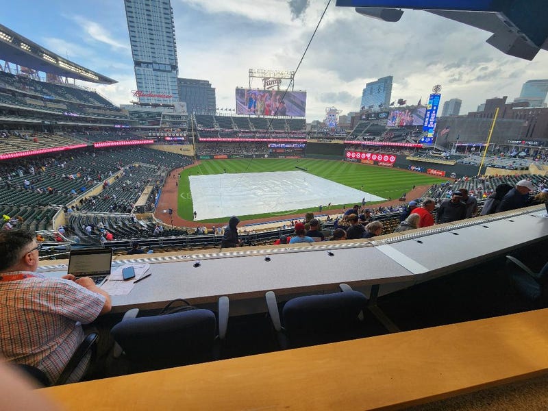 Target Field rain delay
