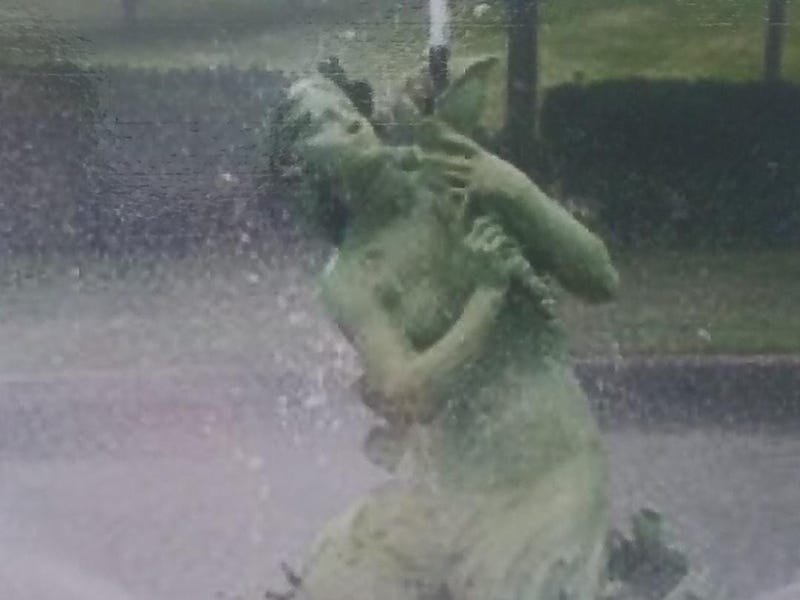 Before picture of Schiffman Fountain