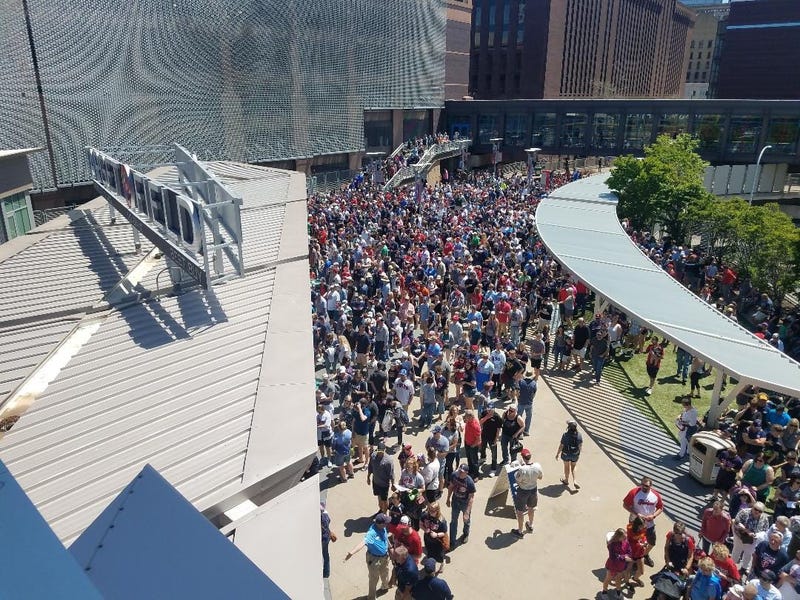 Here come the fans