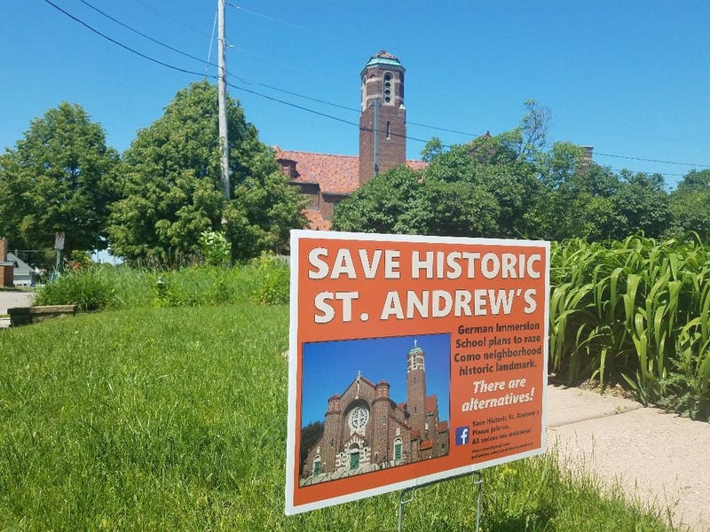 Church and sign