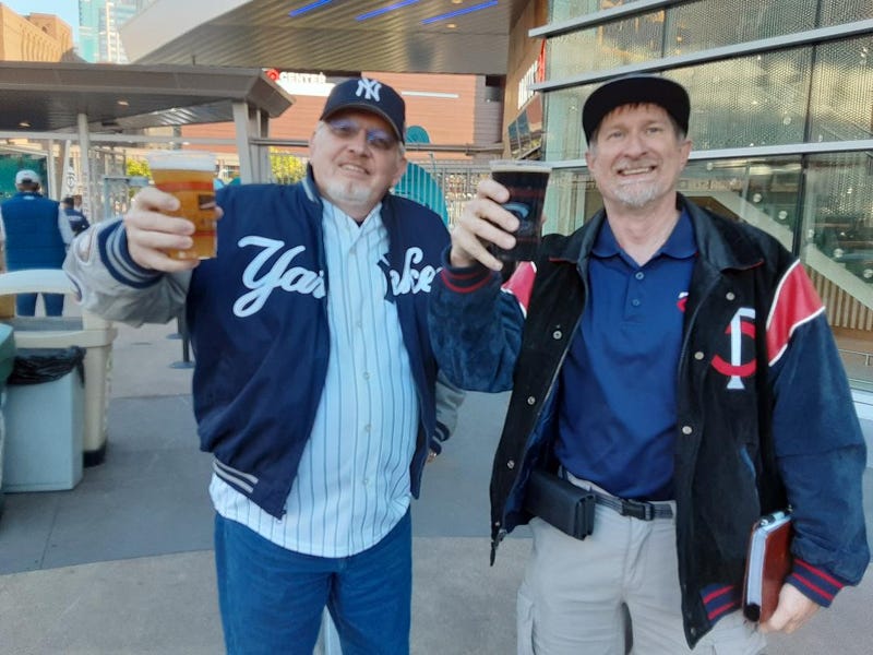Two fans at Target Field