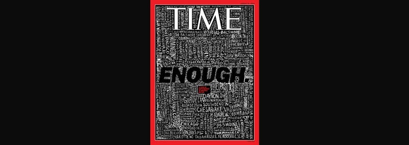 John Mavroudis, an East Bay resident, drew the cover of the TIME magazine issue devoted to mass shootings.