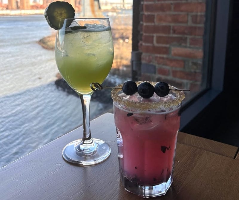 All proceeds from the Blueberry Margarita and the Cucumber Jalapeño Spritz will go to the Red Cross' wildfire relief efforts