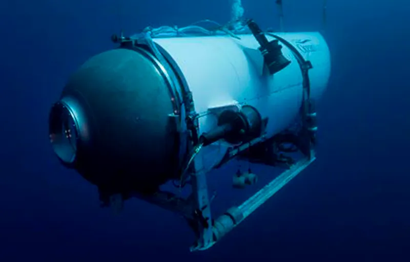 Image of the OceanGate submersible Titan underwater