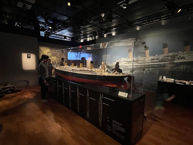 Titanic: The Exhibition in Dallas, Texas.