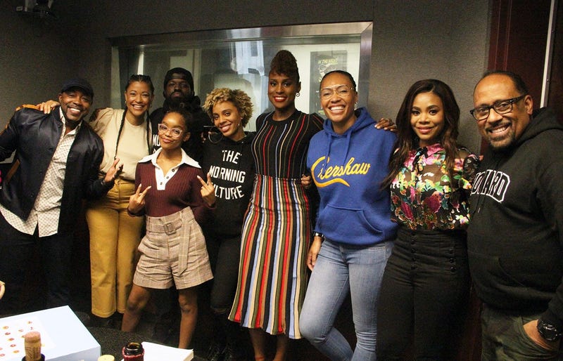 The cast and crew of the movie "Little" visit V-103's The Morning Culture with Frank Ski, Jade Novah & JR