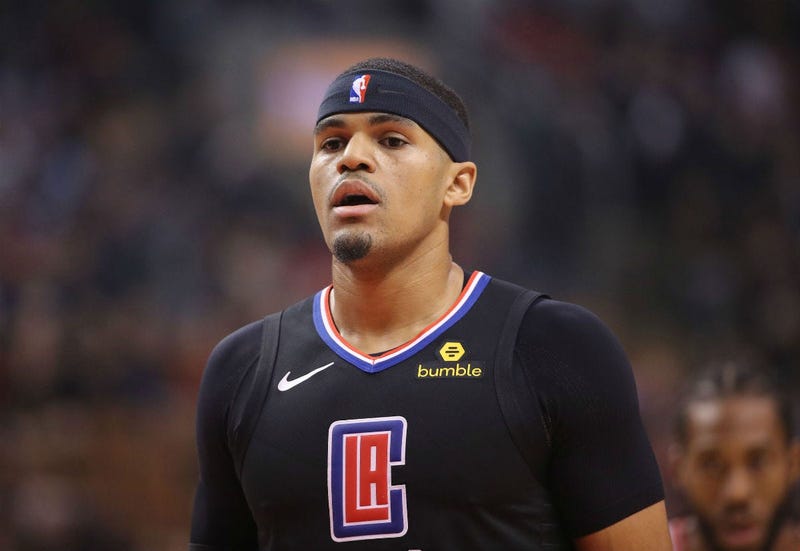 Los Angeles Clippers forward Tobias Harris (34) against the Toronto Raptors at Scotiabank Arena. The Raptors beat the Clippers 121-103.