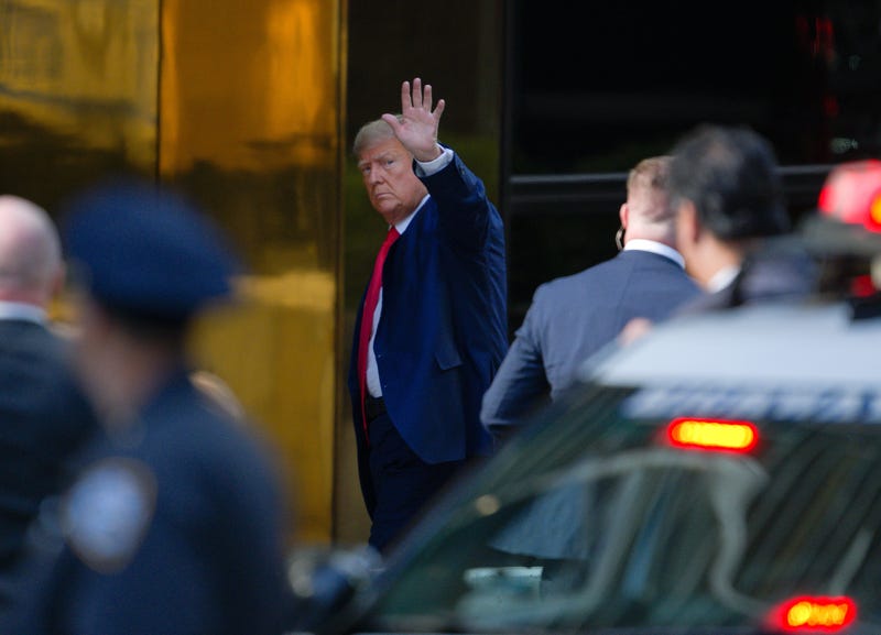 Trump back in Manhattan for arraignment