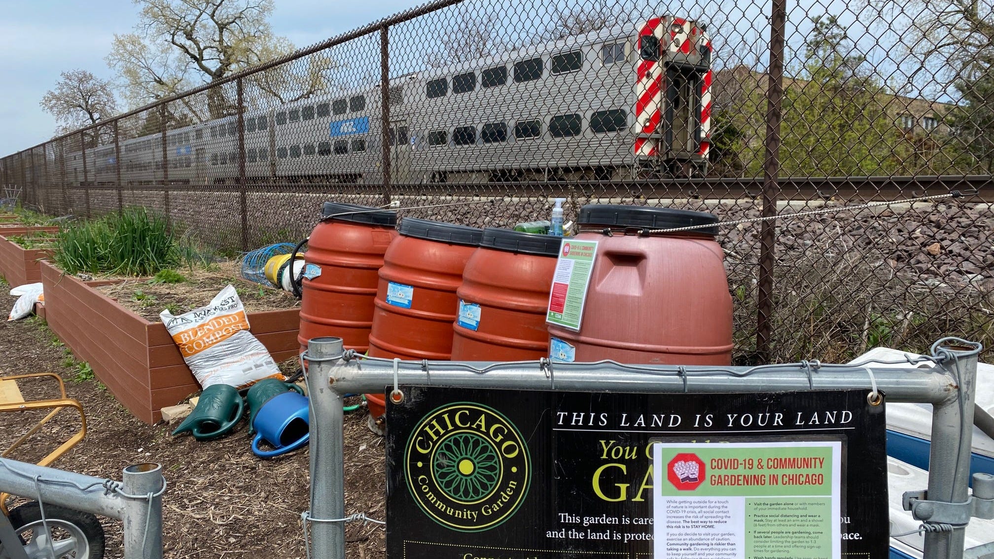 Social Distancing Safeguards Planted At Community Garden
