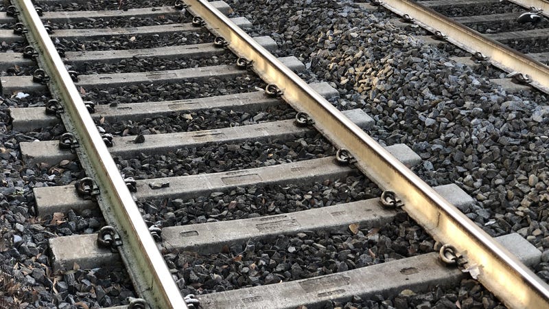 Railway tracks - stock photo