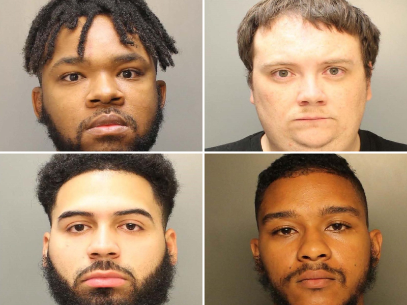 Clockwise, from top left: Vaishaun Covington, Gregg Dreghorn, Carlos Rosario-Figuereo, Fausto Martinez-Mosquea.