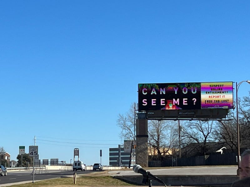 Billboards to raise awareness of human trafficking in Texas will appear in 70 cities across the state.