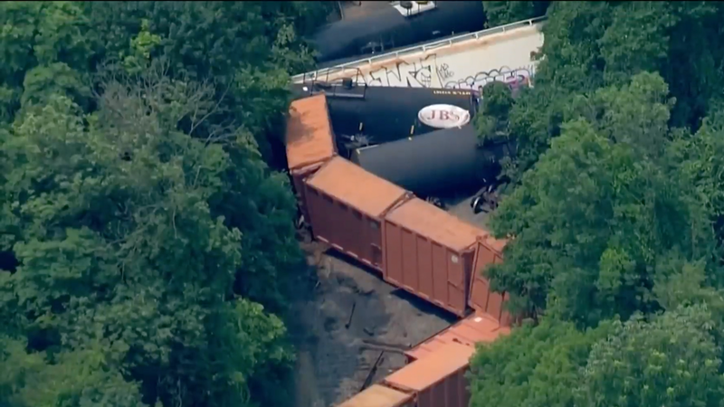 Whitemarsh Township train derailment 