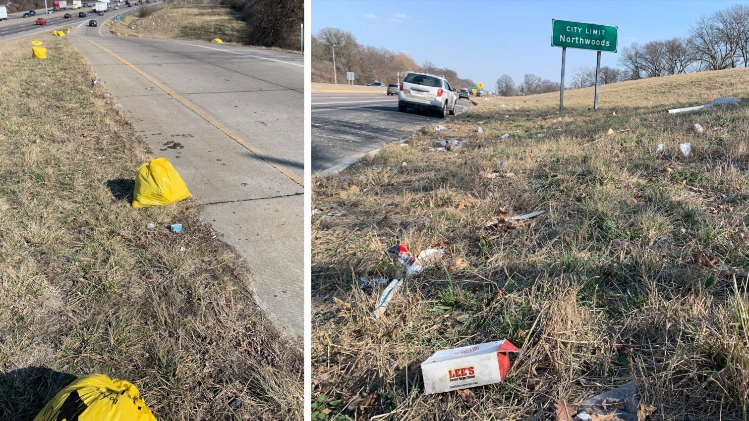 Woman has 'litter rage' from driving past so much trash on St. Louis County highway