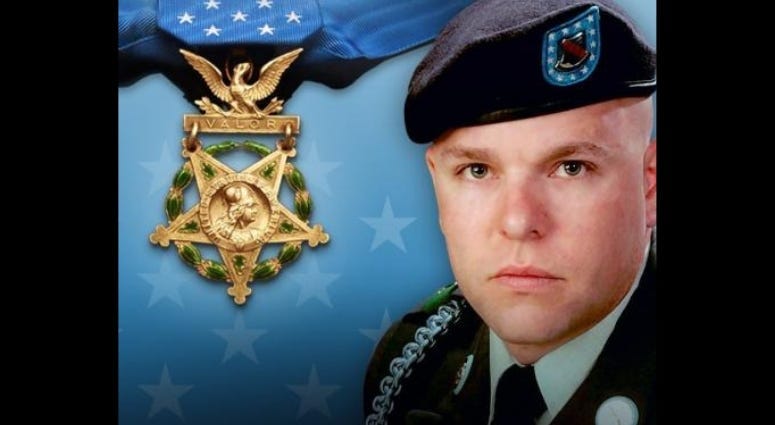 Army Staff Sgt. Travis Atkins posthumously awarded Medal of Honor for shielding a suicide bomber in Iraq.