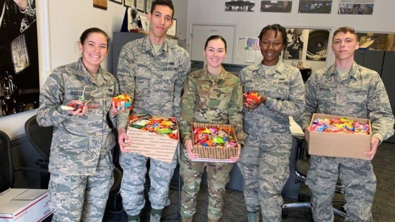 Halloween reminder: Veterans and service members like candy as well!