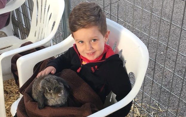 Tristan and A Bunny