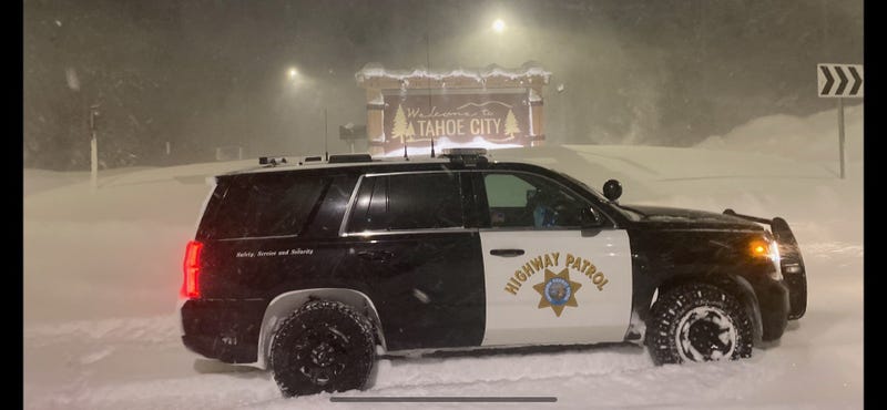 The California Highway Patrol is monitoring the closed roadways in and out of the Lake Tahoe Basin.