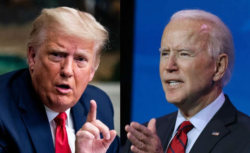 Pres. Donald Trump and Pres-elect Joe Biden