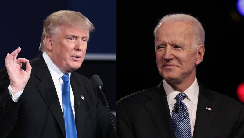 President Donald Trump and former VP Joe Biden
