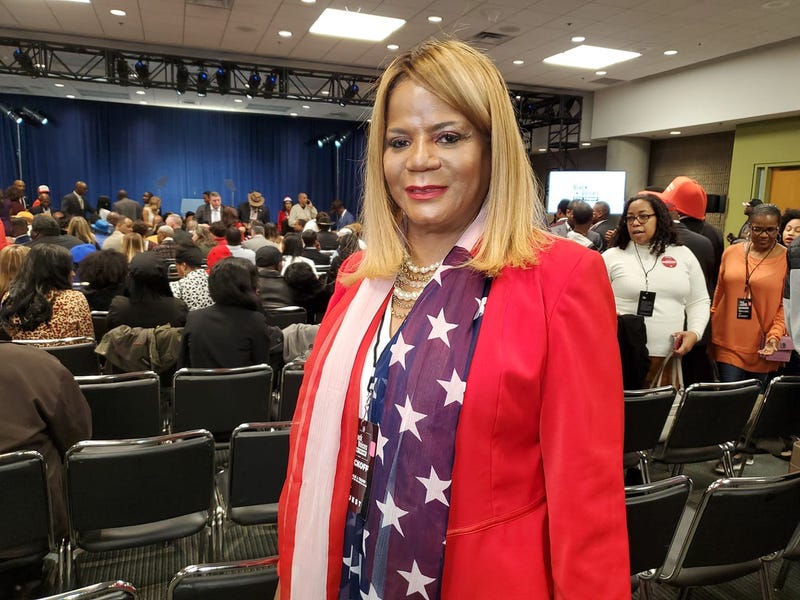 Paulette Smith said she attended Friday to celebrate Trump for all the great things he's done for the country