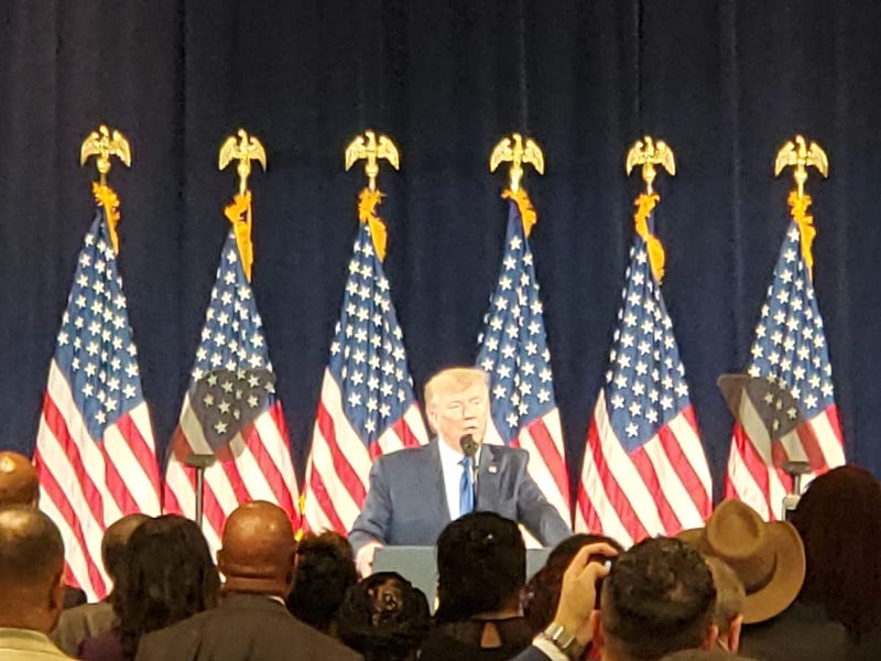 President Trump unveiled his Black Voices Initiative in Atlanta Friday
