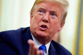President Donald Trump speaks during an event to sign a proclamation in honor of World Nurses Day, in the Oval Office of the White House, Wednesday, May 6, 2020, in Washington. (AP Photo/Evan Vucci)