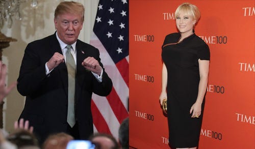 President Trump and Meghan McCain