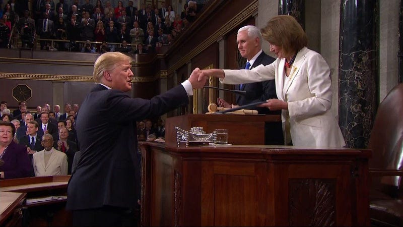 Donald Trump and Nancy Pelosi
