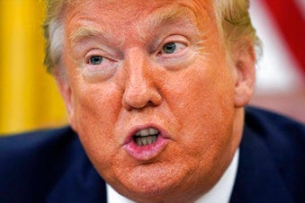 President Donald Trump speaks before signing an executive order aimed at curbing protections for social media giants, in the Oval Office of the White House, Thursday, May 28, 2020, in Washington. (AP Photo/Evan Vucci)